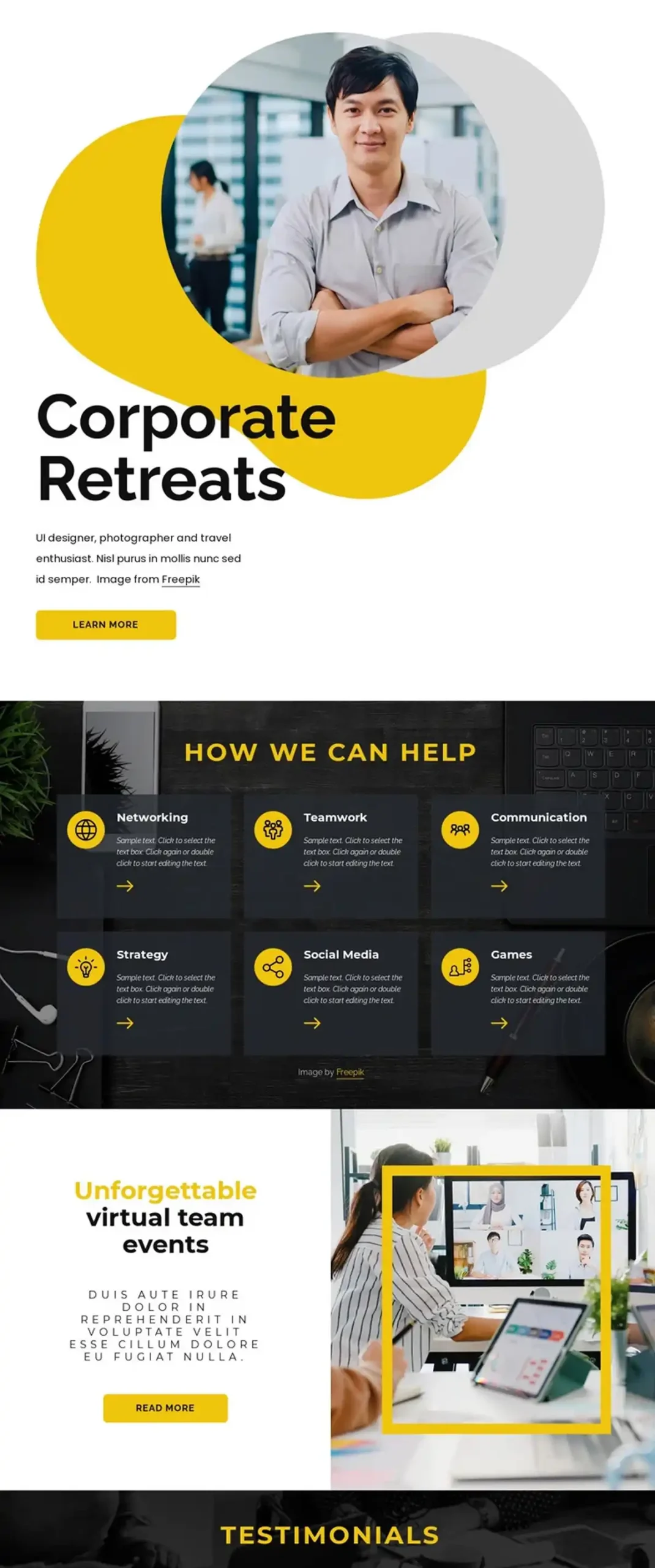 Screenshot or business website design -1057809