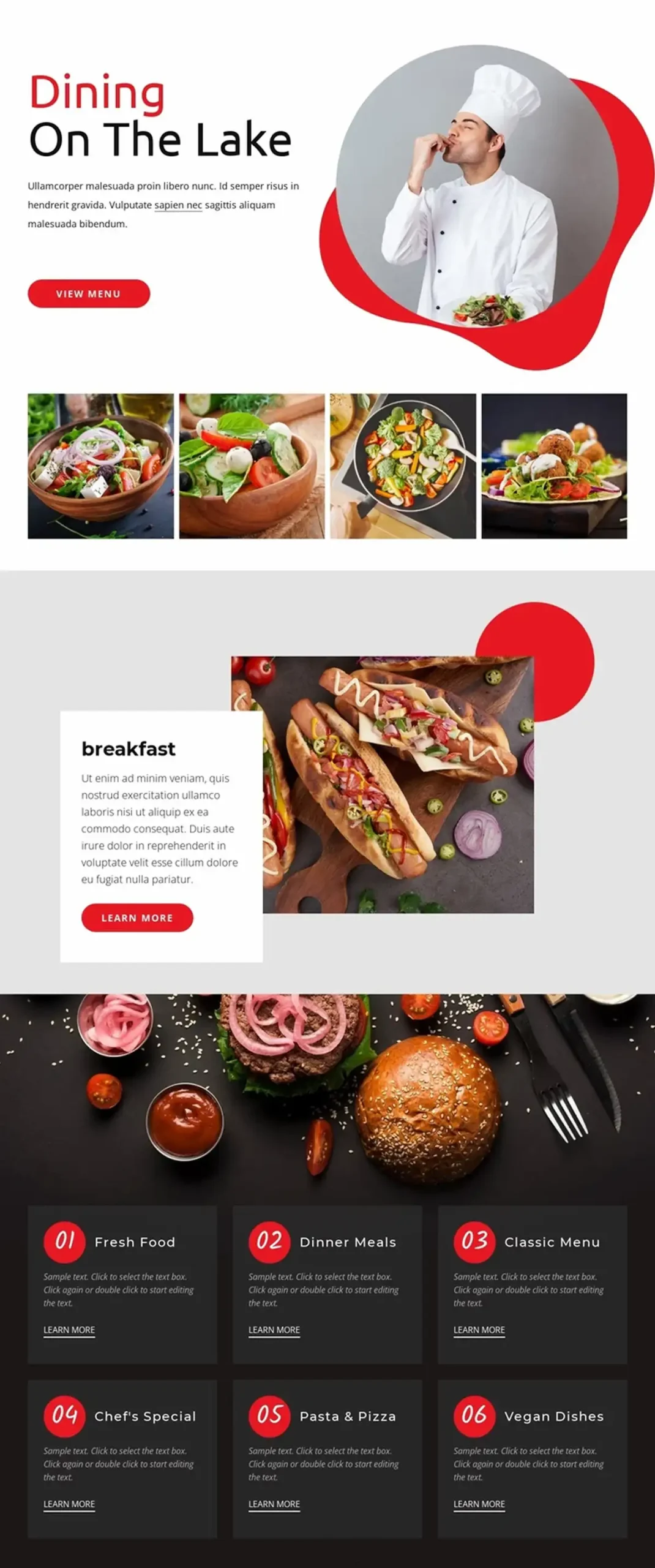 Preview of the website design food-91384