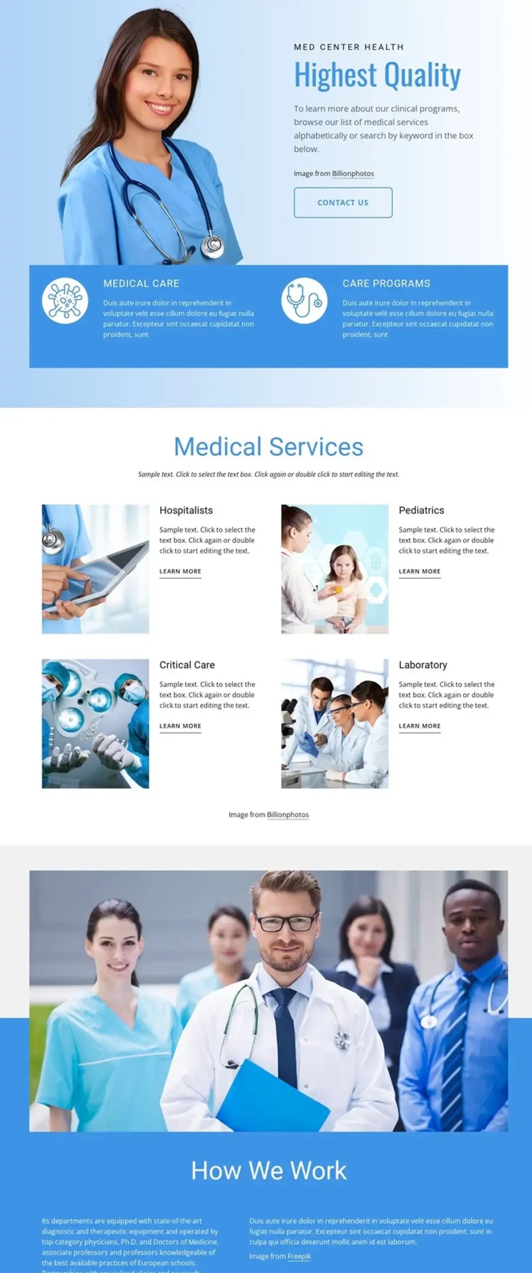 Screenshot of health-1267705 website design