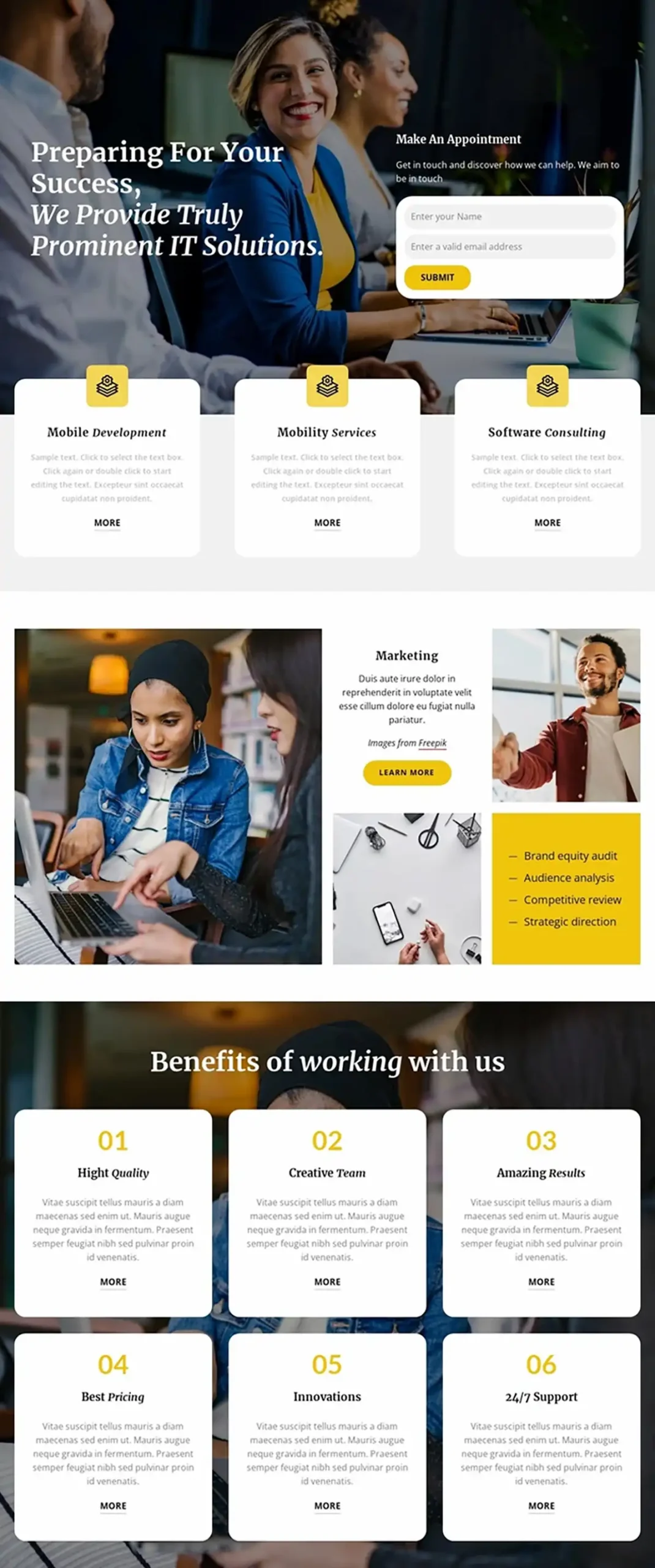 Screenshot of IT Company template-1252258